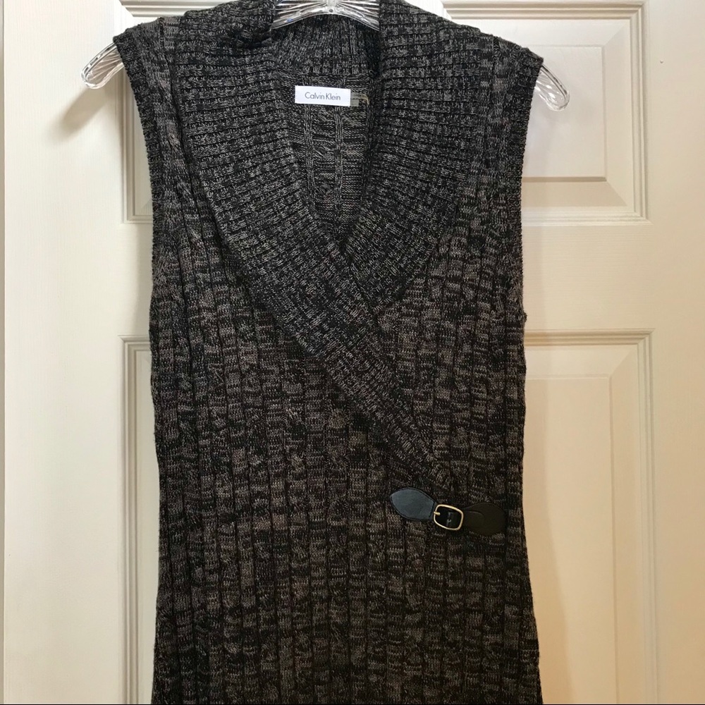 Calvin Klein sweater dress.